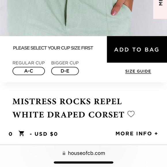 ISO Mistress rocks / house of cb repel corset - Picture 2 of 2